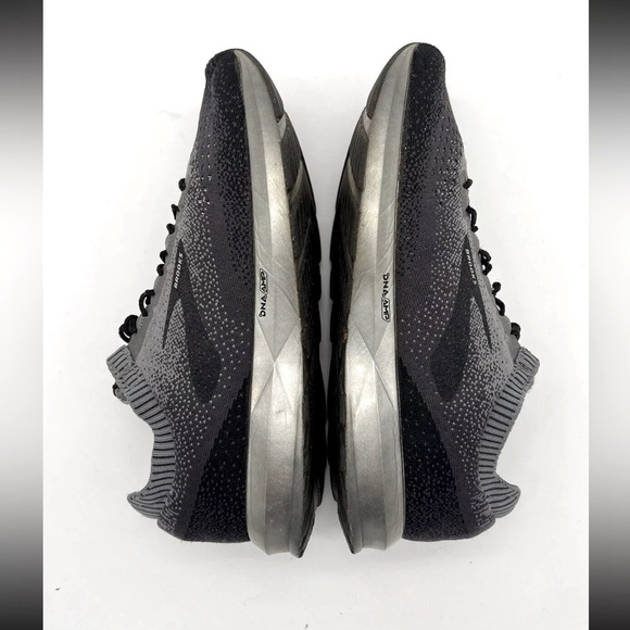 Brooks Mens Running Sneakers Shoes Size 10 Knit Silver Gray workout gym - Picture 4 of 8